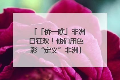 「侨一瞧」非洲日狂欢！他们用色彩“定义”非洲