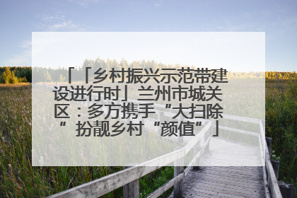 「乡村振兴示范带建设进行时」兰州市城关区：多方携手“大扫除”扮靓乡村“颜值”