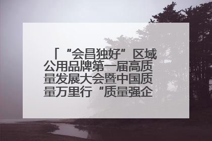 “会昌独好”区域公用品牌第一届高质量发展大会暨中国质量万里行“质量强企•质品行动”进会昌启动仪式成功举办
