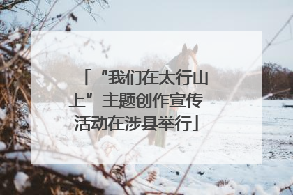 “我们在太行山上”主题创作宣传活动在涉县举行