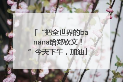 “把全世界的banana给郑钦文！”今天下午，加油