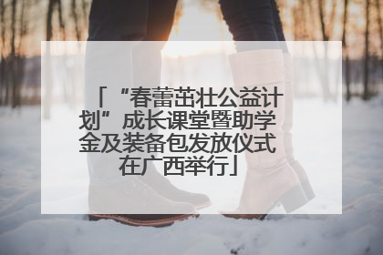 “春蕾茁壮公益计划”成长课堂暨助学金及装备包发放仪式在广西举行