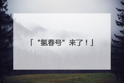 “氢春号”来了！