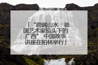 “跨越山水：德国艺术家镜头下的广西” 中国故事讲座在柏林举行