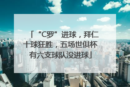 “C罗”进球，拜仁十球狂胜，五场世俱杯有六支球队没进球