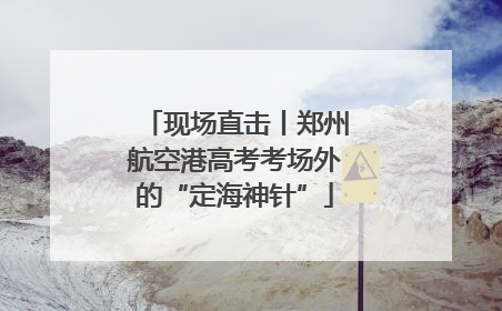 现场直击丨郑州航空港高考考场外的“定海神针”