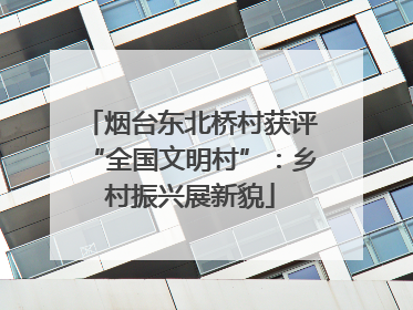 烟台东北桥村获评“全国文明村”：乡村振兴展新貌