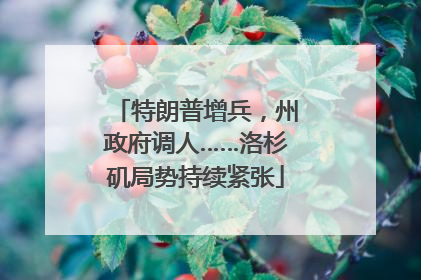 特朗普增兵，州政府调人……洛杉矶局势持续紧张