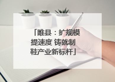 睢县：扩规模提速度 铸就制鞋产业新标杆