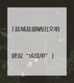 盐城盐都晒出文明建设“成绩单”
