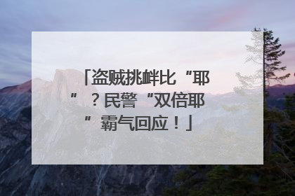 盗贼挑衅比“耶”？民警“双倍耶”霸气回应！