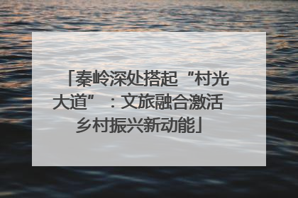 秦岭深处搭起“村光大道”：文旅融合激活乡村振兴新动能