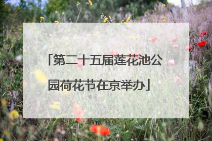 第二十五届莲花池公园荷花节在京举办