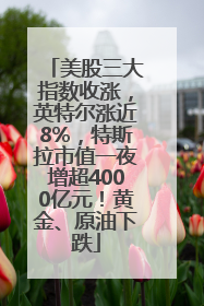 美股三大指数收涨，英特尔涨近8%，特斯拉市值一夜增超4000亿元！黄金、原油下跌