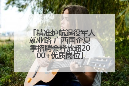精准护航退役军人就业路 广西国企夏季招聘会释放超2000+优质岗位