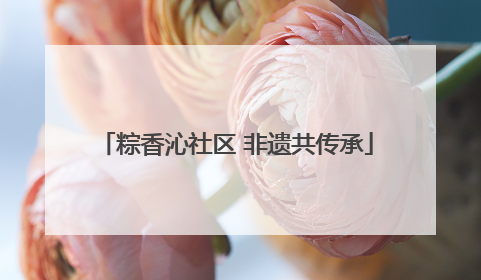 粽香沁社区 非遗共传承