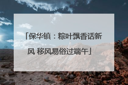 保华镇：粽叶飘香话新风 移风易俗过端午