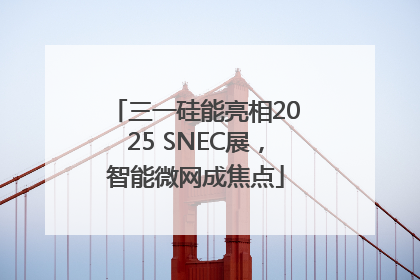三一硅能亮相2025 SNEC展，智能微网成焦点