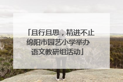且行且思，精进不止 绵阳市园艺小学举办语文教研组活动