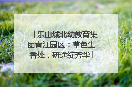 乐山城北幼教育集团青江园区：草色生香处，研途绽芳华