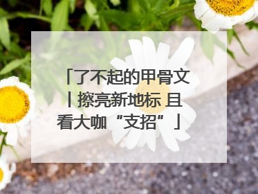 了不起的甲骨文丨擦亮新地标 且看大咖“支招”