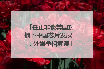 任正非谈美国封锁下中国芯片发展，外媒争相解读