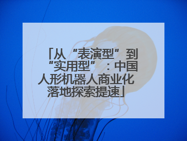 从“表演型”到“实用型”：中国人形机器人商业化落地探索提速