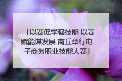 以赛促学强技能 以赛赋能谋发展 商丘举行电子商务职业技能大赛