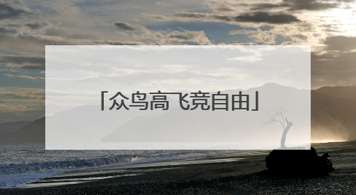 众鸟高飞竞自由