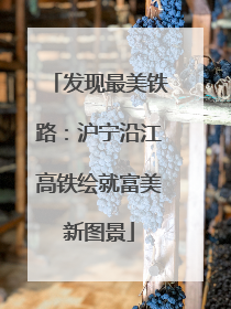 发现最美铁路：沪宁沿江高铁绘就富美新图景
