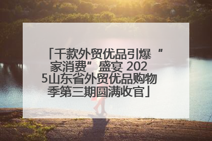 千款外贸优品引爆“家消费”盛宴 2025山东省外贸优品购物季第三期圆满收官