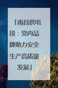 南昌供电段：党内品牌助力安全生产高质量发展