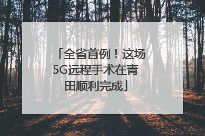 全省首例！这场5G远程手术在青田顺利完成