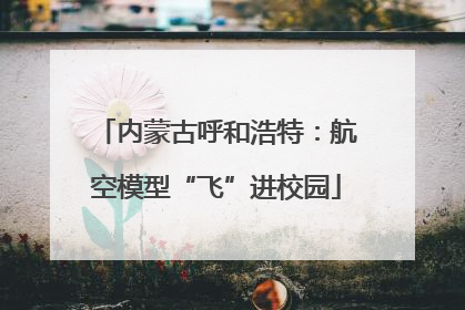 内蒙古呼和浩特：航空模型“飞”进校园