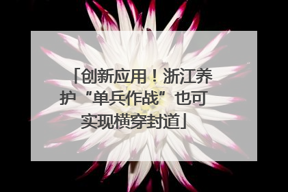 创新应用！浙江养护“单兵作战”也可实现横穿封道