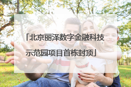 北京丽泽数字金融科技示范园项目首栋封顶