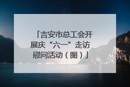 吉安市总工会开展庆“六一”走访慰问活动（图）