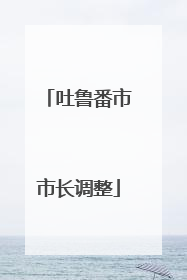 吐鲁番市市长调整