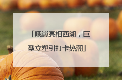 哦崽亮相西湖，巨型立塑引打卡热潮