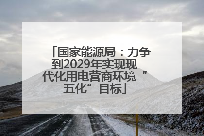 国家能源局：力争到2029年实现现代化用电营商环境“五化”目标