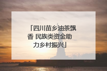 四川苗乡油茶飘香 民族类资金助力乡村振兴