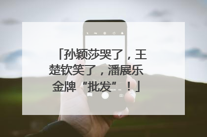 孙颖莎哭了，王楚钦笑了，潘展乐金牌“批发”！