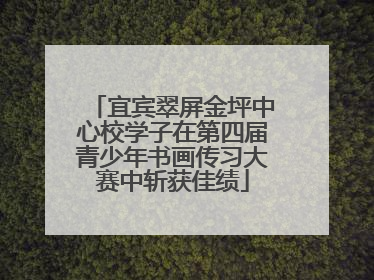 宜宾翠屏金坪中心校学子在第四届青少年书画传习大赛中斩获佳绩