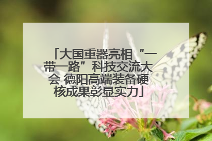 大国重器亮相“一带一路”科技交流大会 德阳高端装备硬核成果彰显实力