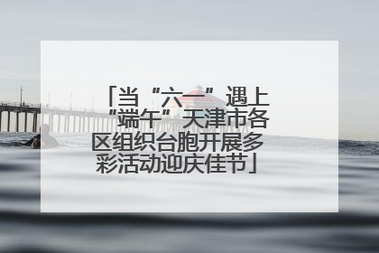 当“六一”遇上“端午”天津市各区组织台胞开展多彩活动迎庆佳节