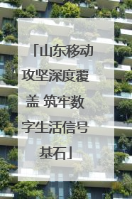 山东移动攻坚深度覆盖 筑牢数字生活信号基石