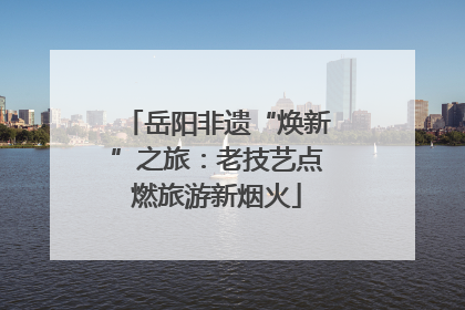 岳阳非遗“焕新”之旅：老技艺点燃旅游新烟火