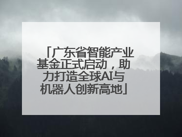 广东省智能产业基金正式启动，助力打造全球AI与机器人创新高地