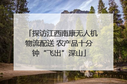 探访江西南康无人机物流配送 农产品十分钟“飞出”深山