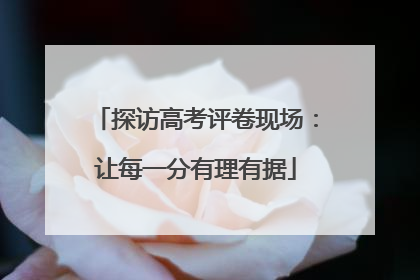 探访高考评卷现场：让每一分有理有据